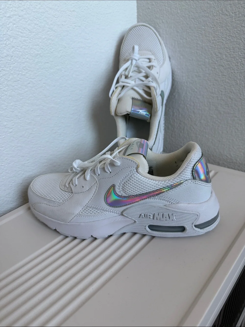 Nike Excee White / & Silver ☑️ Casual Sneakers.